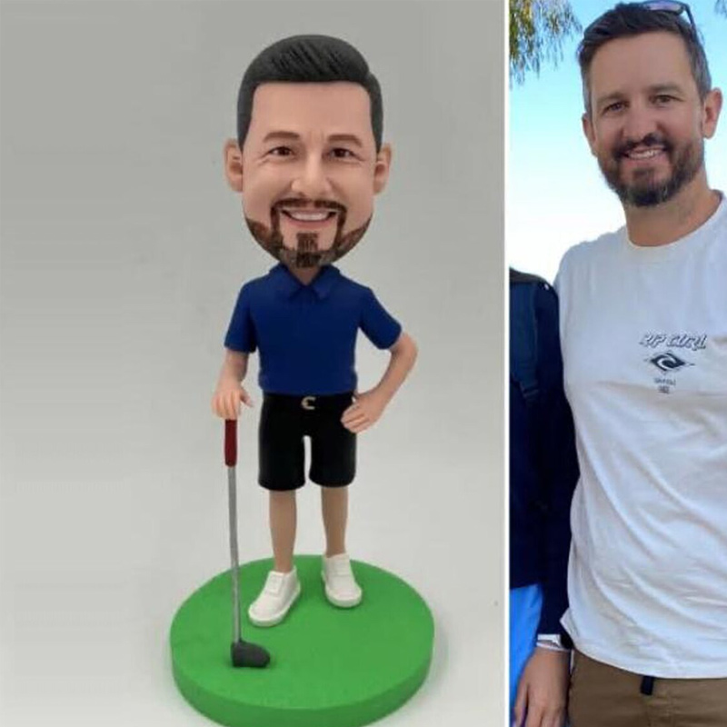 Custom Golf Bobblehead, Personalized Golf Gifts For Him, Unique Golf Gifts For Him, Custom Boss Gifts For Golf lovers, Gifts For Golfers